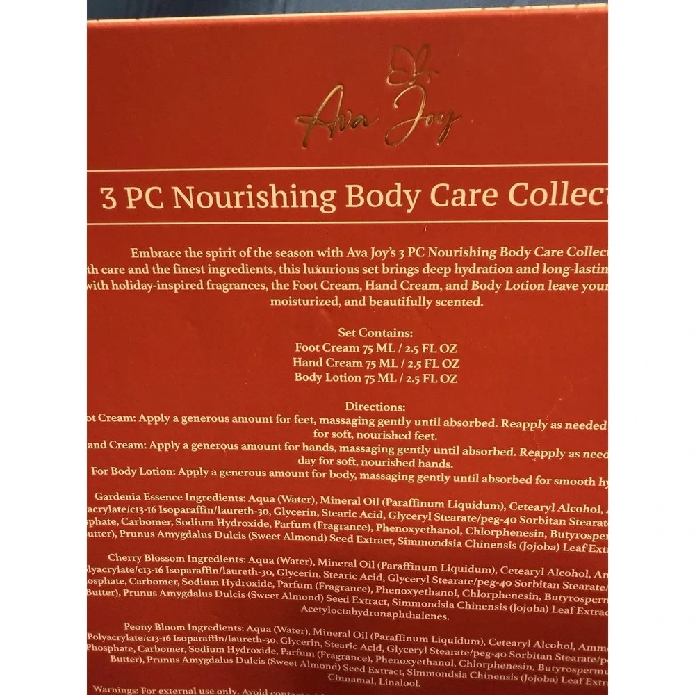 Ava Joy 3 PC Nourishing Body Care Collection